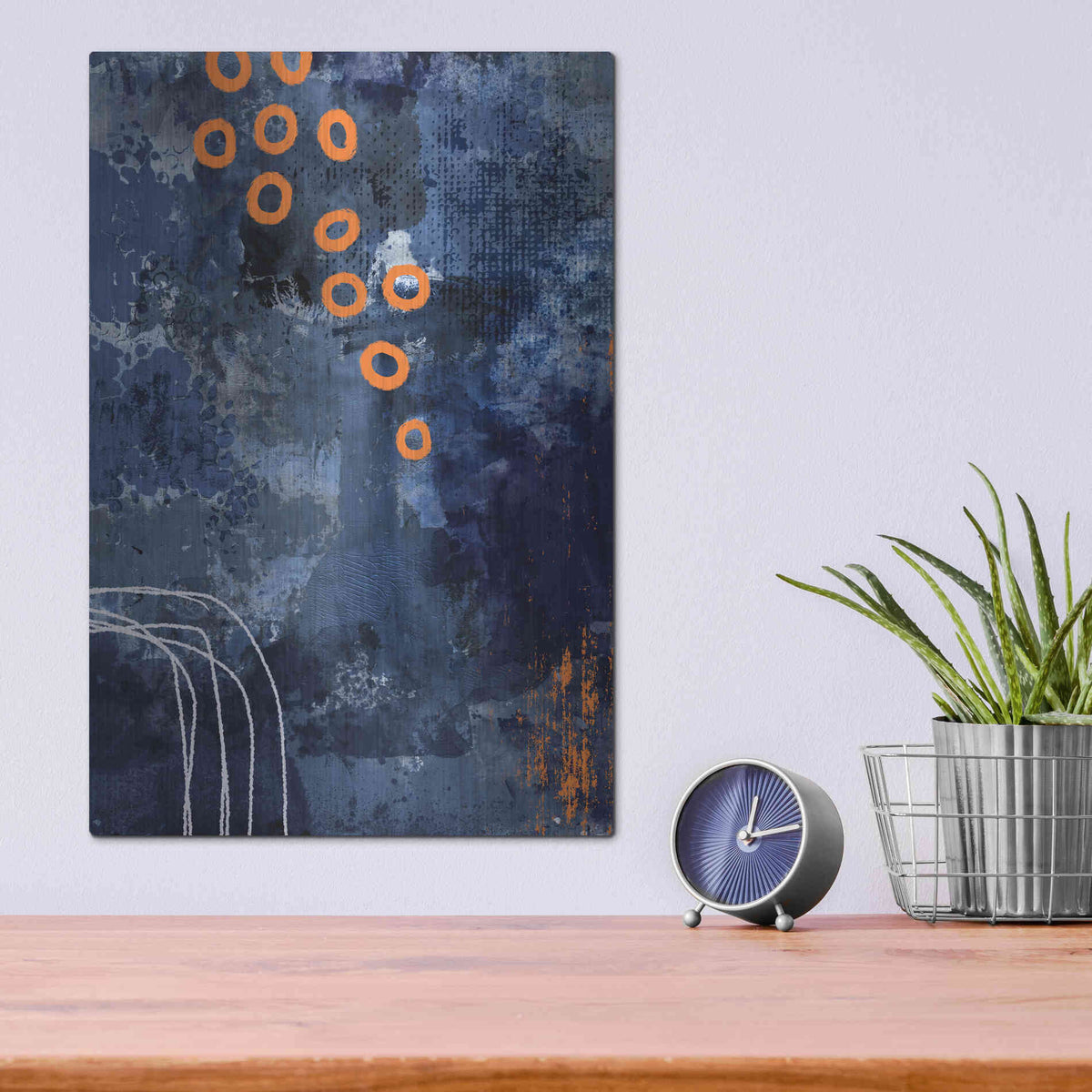 Luxe Metal Art 'Nightscape Dream' by Andrea Haase, Metal Wall At,12x16
