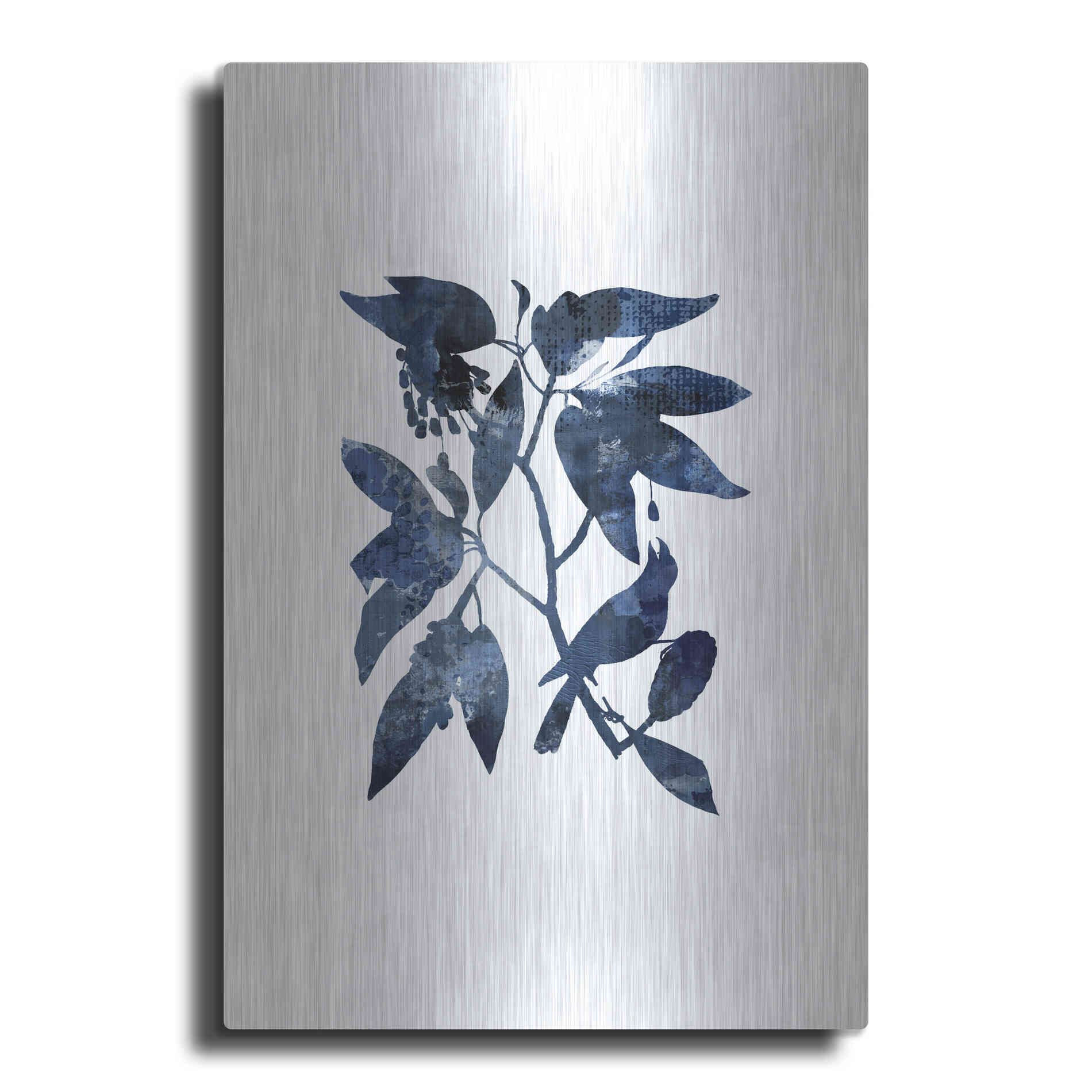 Luxe Metal Art 'Blue Night Bird' by Andrea Haase, Metal Wall At