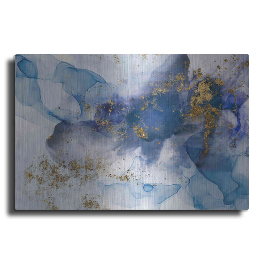Luxe Metal Art 'Alcohol Ink Fantasy VI' by Andrea Haase Metal Wall Art