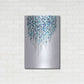 Luxe Metal Art 'Fancy Dots Blue' by Andrea Haase Metal Wall Art,24x36