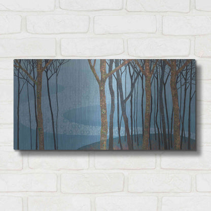 Luxe Metal Art 'Katonah II' by Kathrine Lovell, Metal Wall Art,24x12