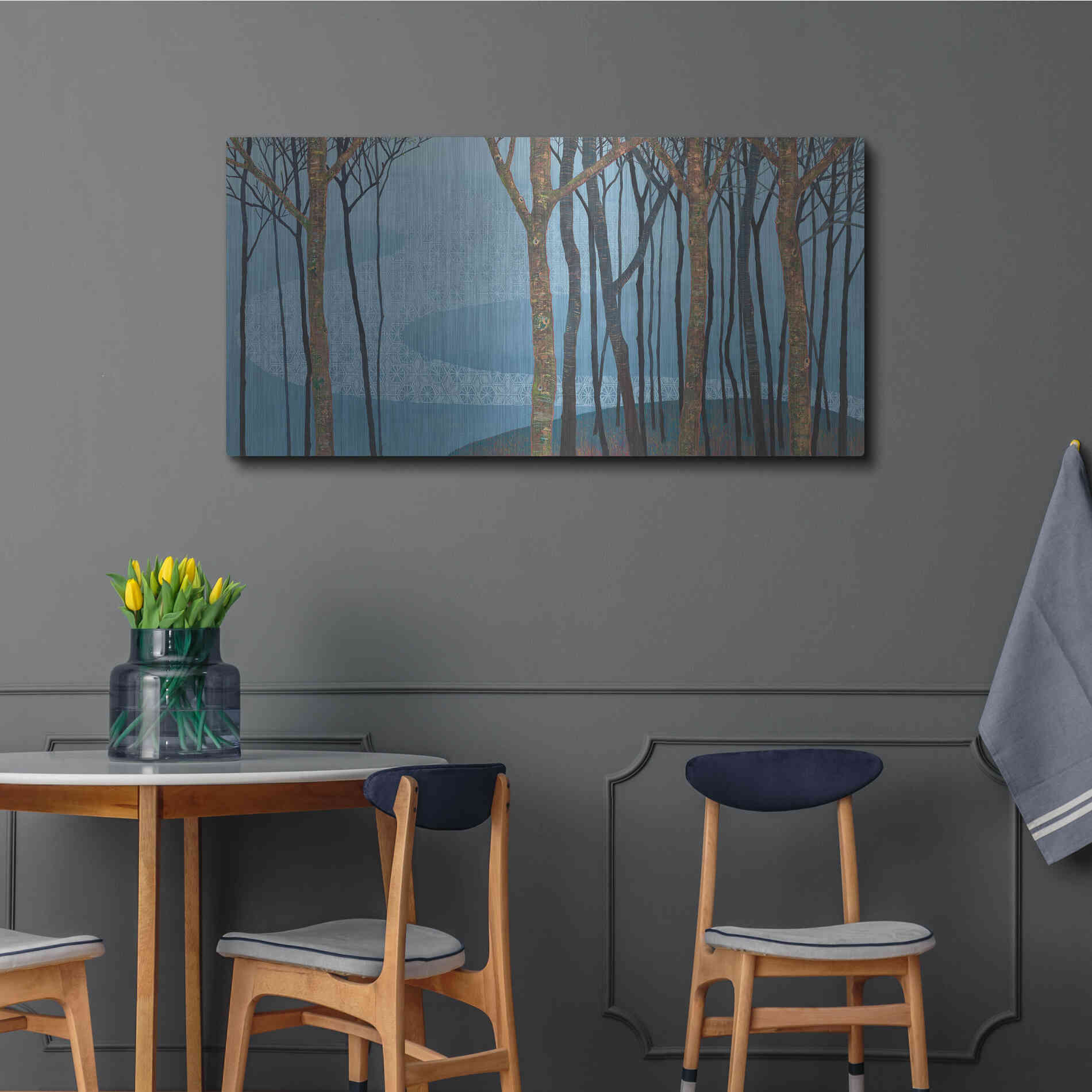 Luxe Metal Art 'Katonah II' by Kathrine Lovell, Metal Wall Art,48x24