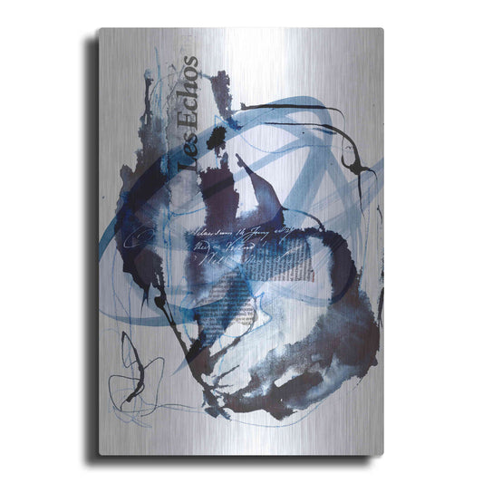 Luxe Metal Art 'Story Of Passion Blue' by Andrea Haase Metal Wall Art
