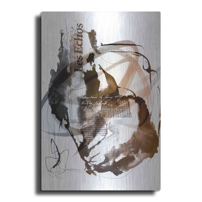 Luxe Metal Art 'Story Of Passion Brown' by Andrea Haase Metal Wall Art