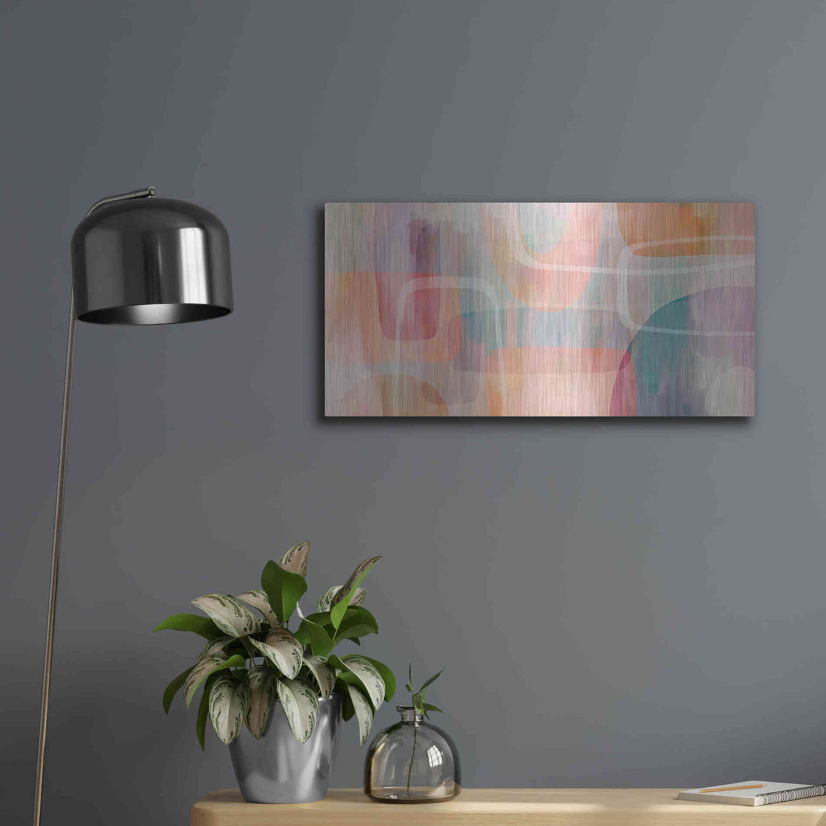 Luxe Metal Art 'Summer Sound' by Andrea Haase Metal Wall Art,24x12
