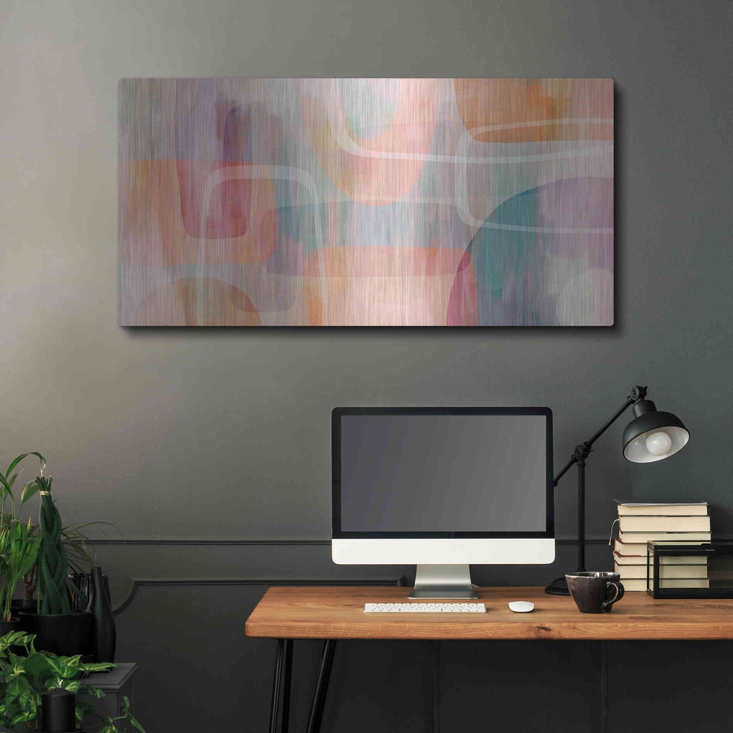 Luxe Metal Art 'Summer Sound' by Andrea Haase Metal Wall Art,48x24