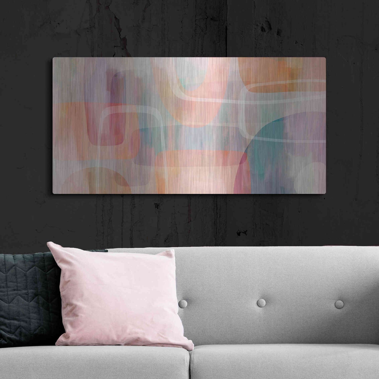 Luxe Metal Art 'Summer Sound' by Andrea Haase Metal Wall Art,48x24