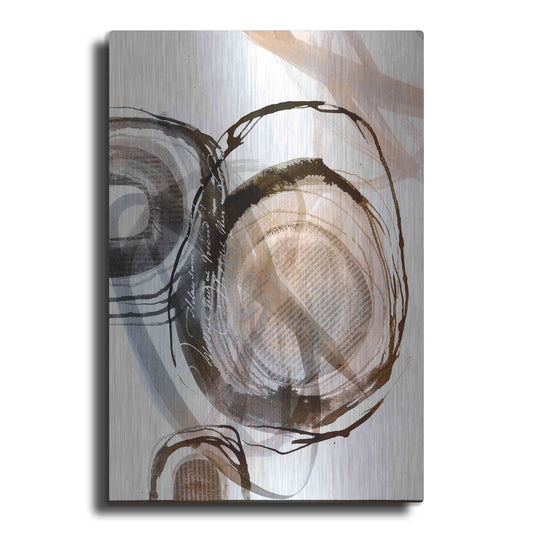 Luxe Metal Art 'Story Of Escape Brown' by Andrea Haase Metal Wall Art