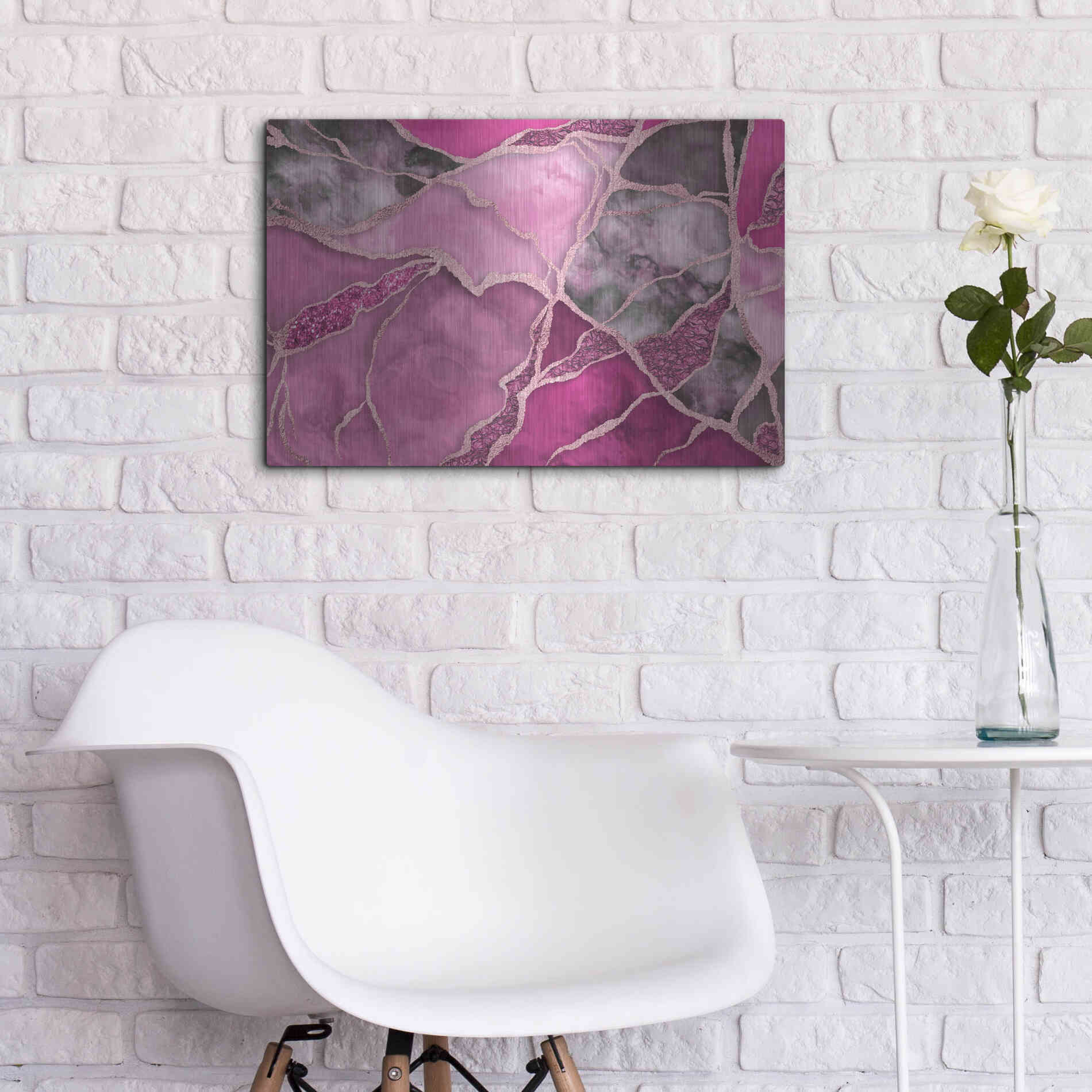 Luxe Metal Art 'Luxury Dream' by Andrea Haase Metal Wall Art,24x16