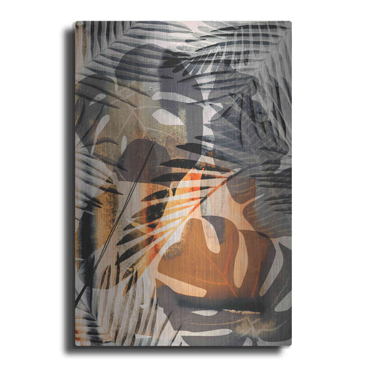 Luxe Metal Art 'Exotic Night Orange' by Andrea Haase Metal Wall Art