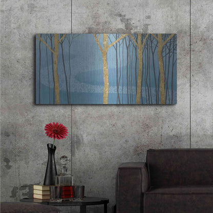 Luxe Metal Art 'Katonah Gold' by Kathrine Lovell, Metal Wall Art,48x24