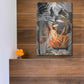 Luxe Metal Art 'Exotic Adventure Orange' by Andrea Haase Metal Wall Art,12x16