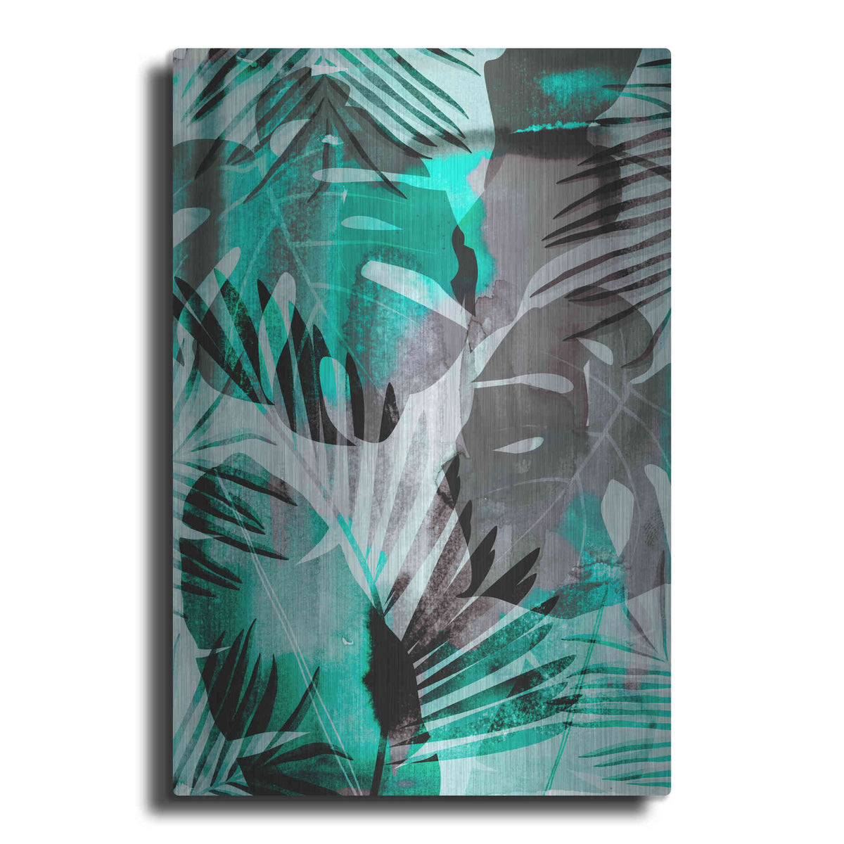 Luxe Metal Art 'Exotic Journey Green' by Andrea Haase Metal Wall Art