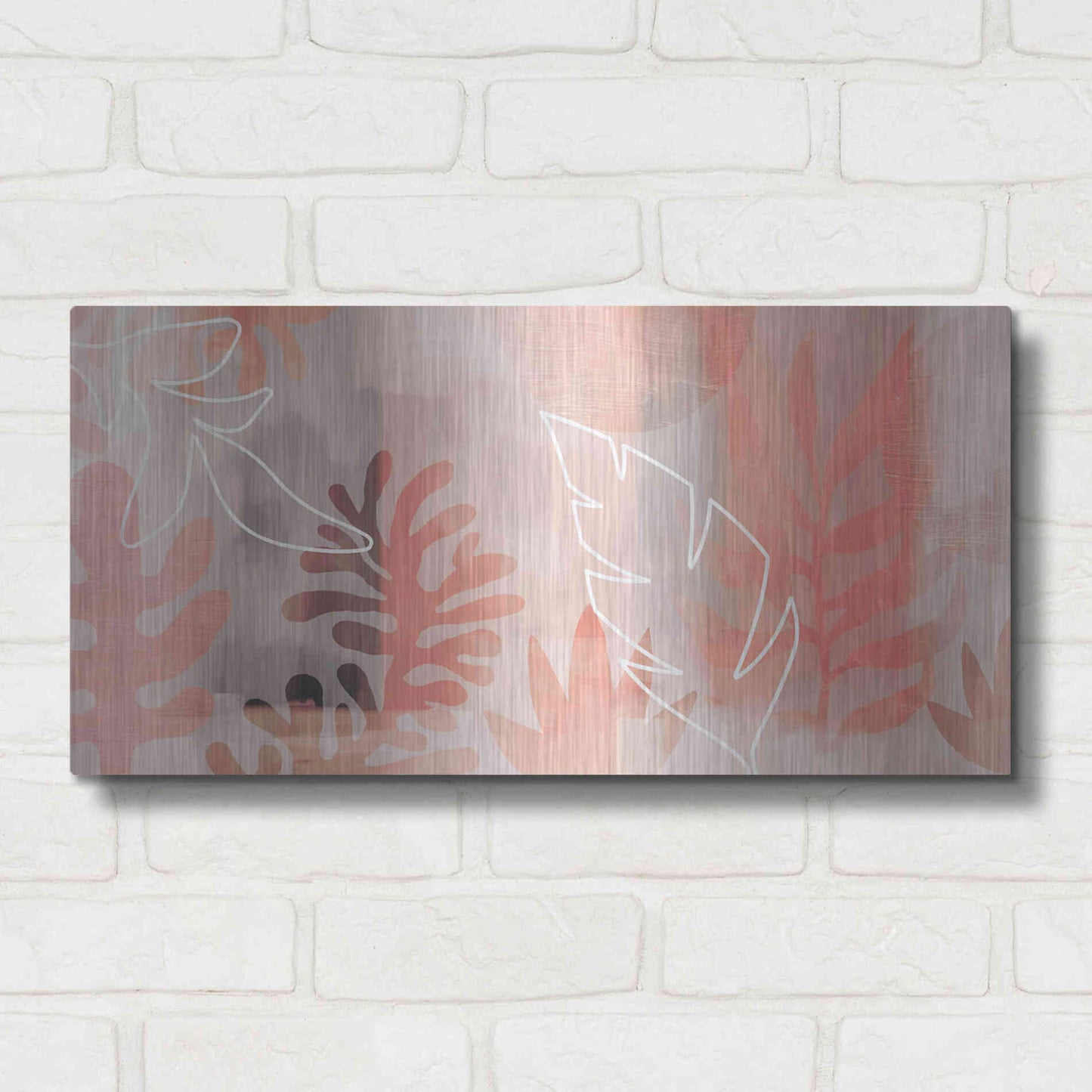 Luxe Metal Art 'Plantas Tropicales' by Andrea Haase Metal Wall Art,24x12