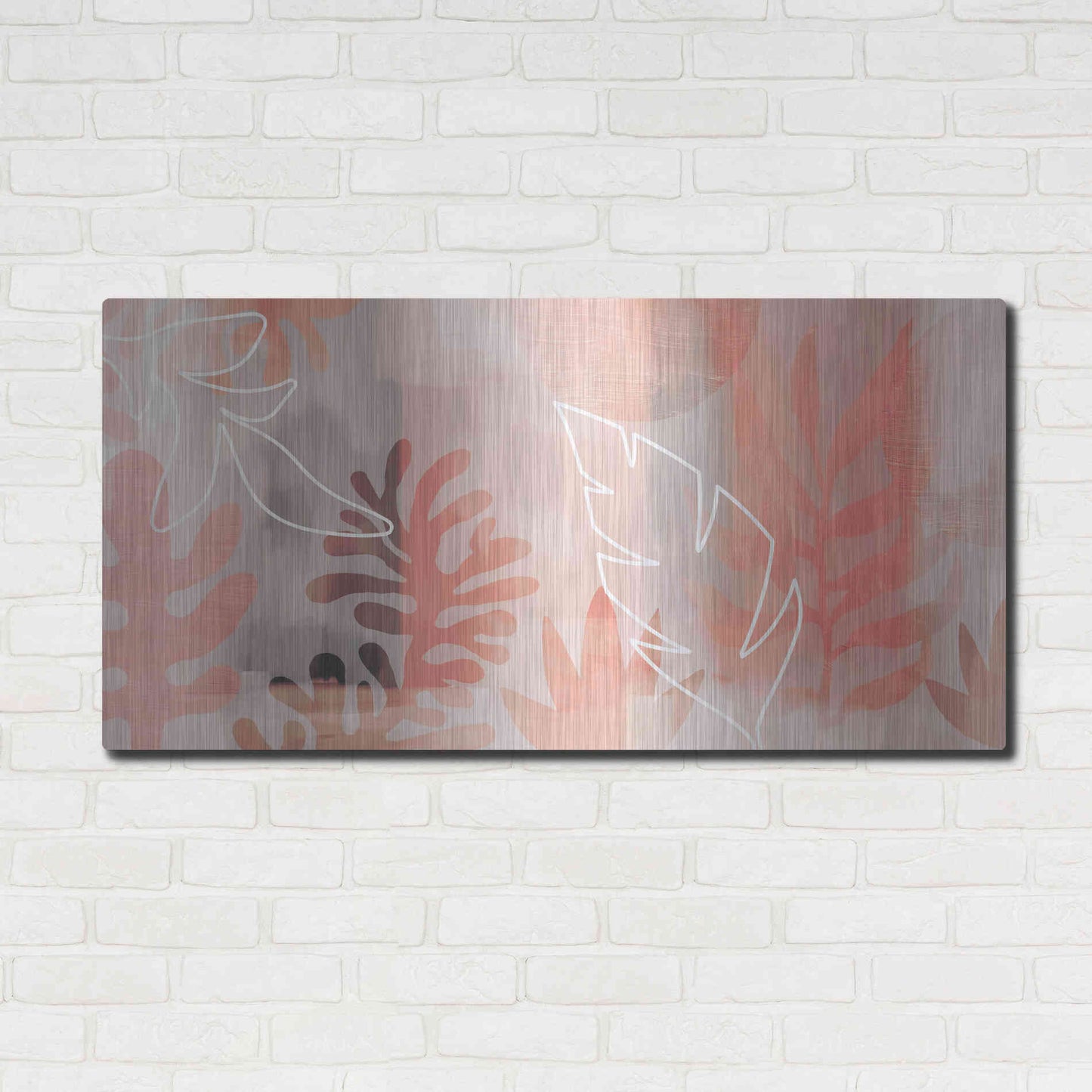 Luxe Metal Art 'Plantas Tropicales' by Andrea Haase Metal Wall Art,48x24