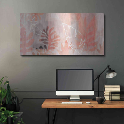 Luxe Metal Art 'Plantas Tropicales' by Andrea Haase Metal Wall Art,48x24