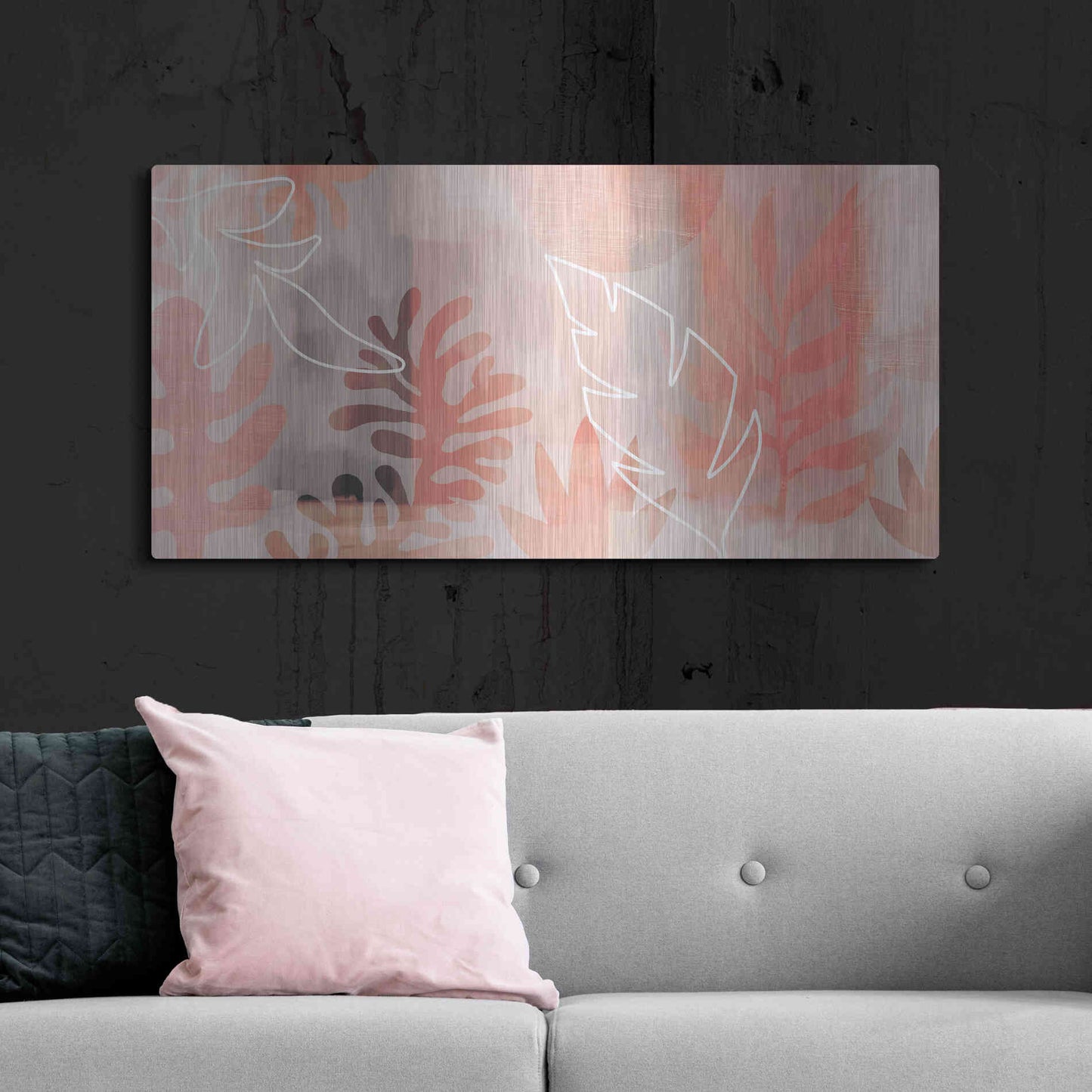 Luxe Metal Art 'Plantas Tropicales' by Andrea Haase Metal Wall Art,48x24