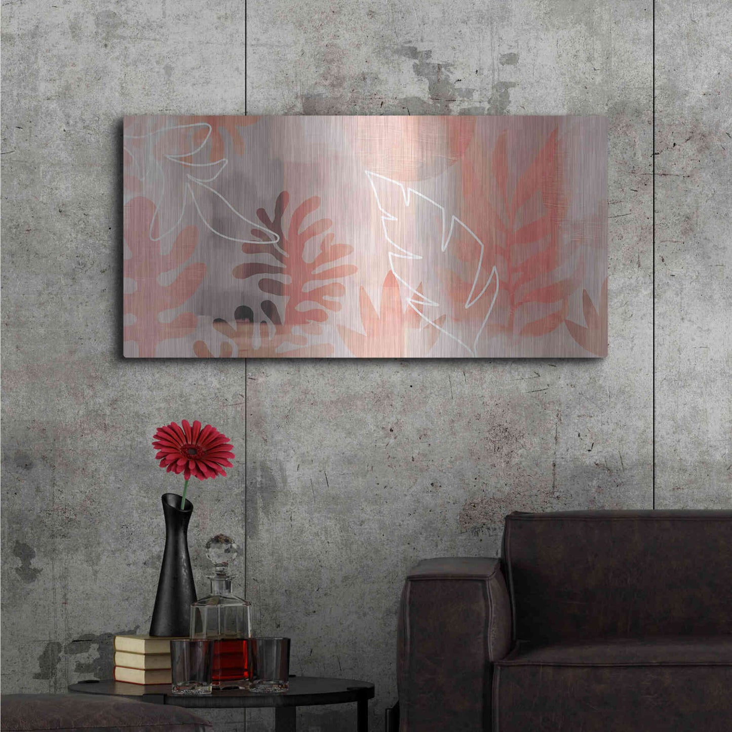 Luxe Metal Art 'Plantas Tropicales' by Andrea Haase Metal Wall Art,48x24