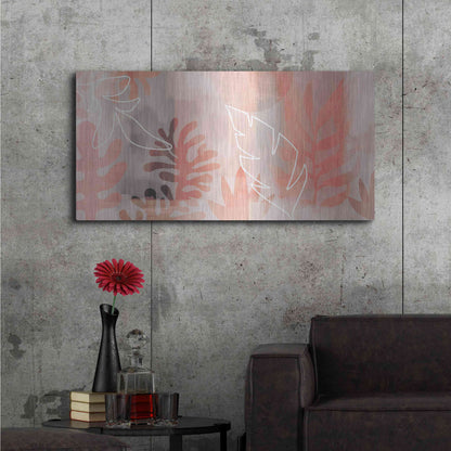 Luxe Metal Art 'Plantas Tropicales' by Andrea Haase Metal Wall Art,48x24