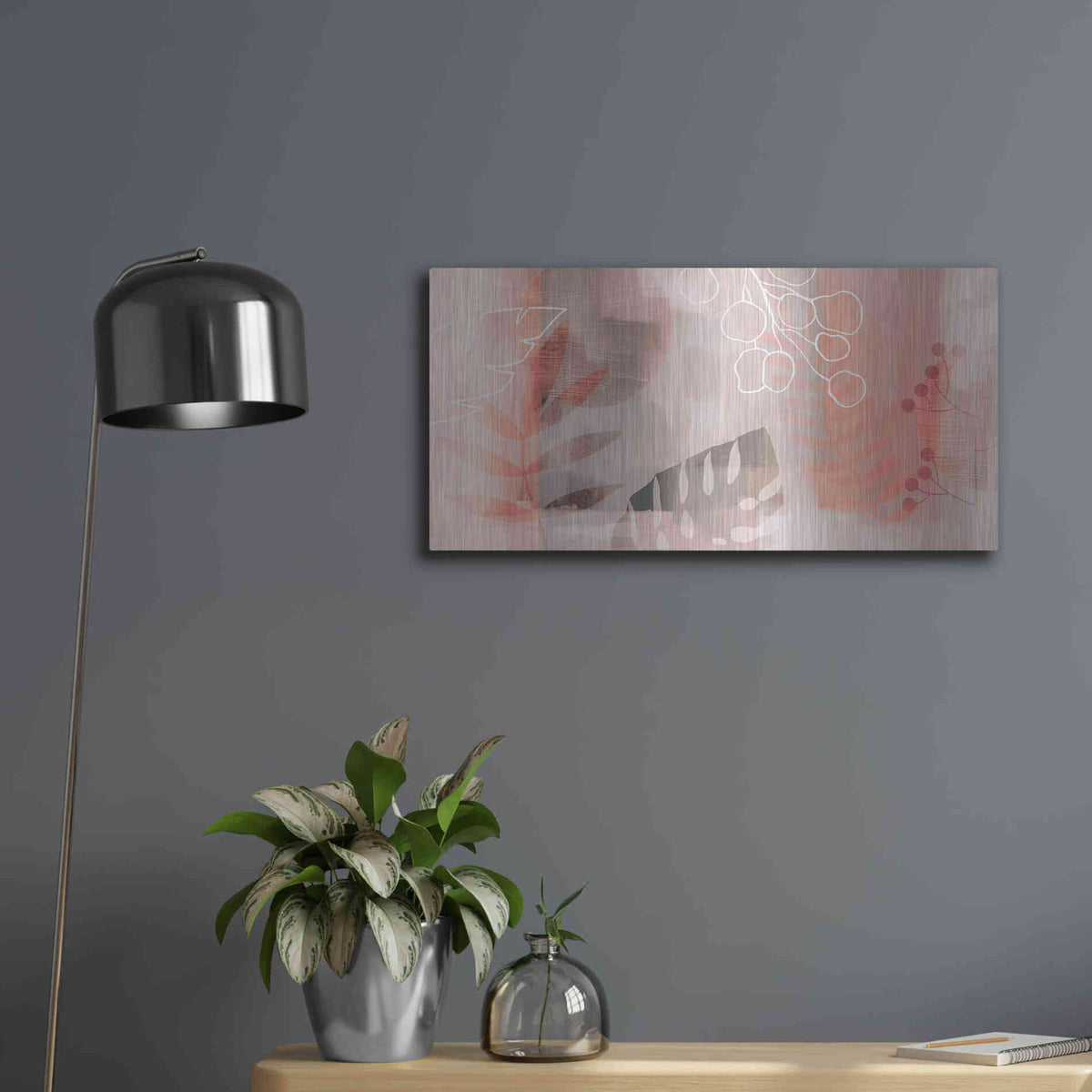 Luxe Metal Art 'Plantas Exoticas' by Andrea Haase Metal Wall Art,24x12
