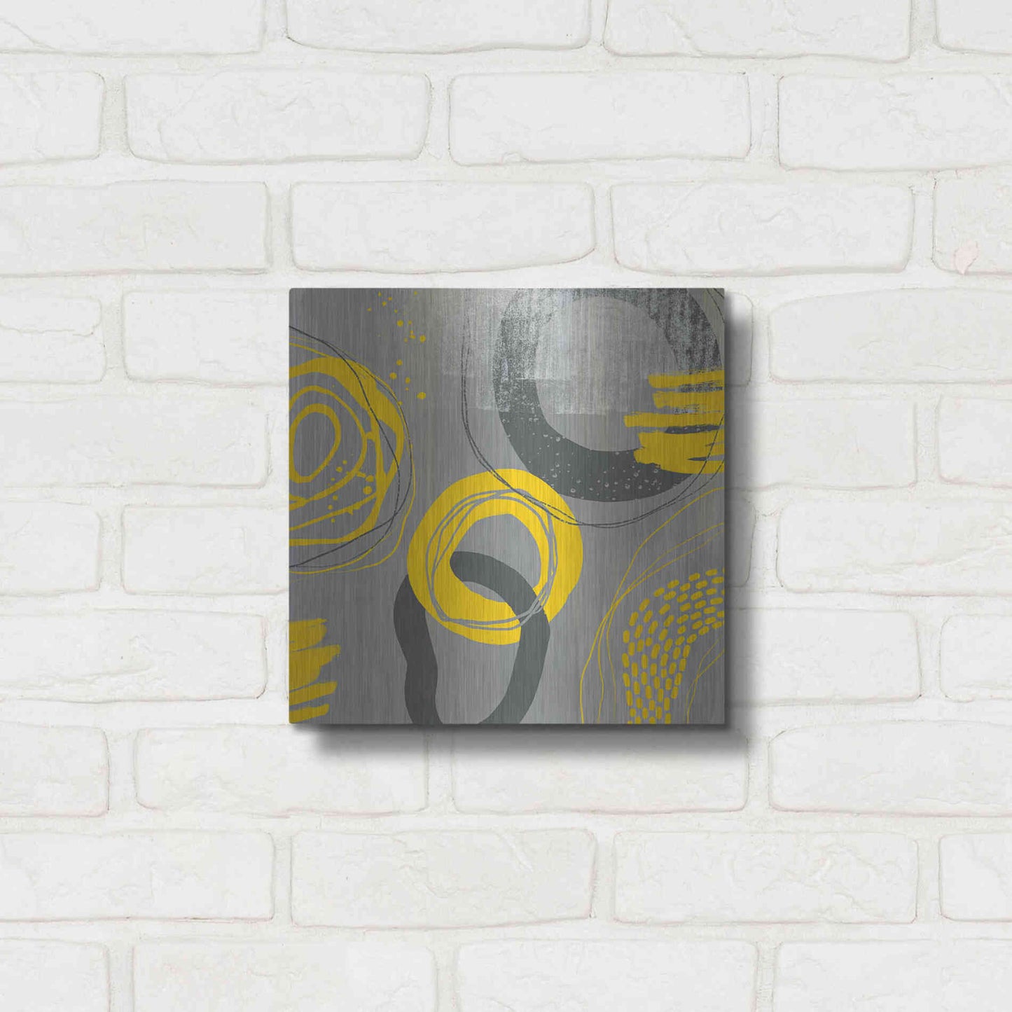 Luxe Metal Art 'Abstract Summer Fun' by Andrea Haase Metal Wall Art,12x12