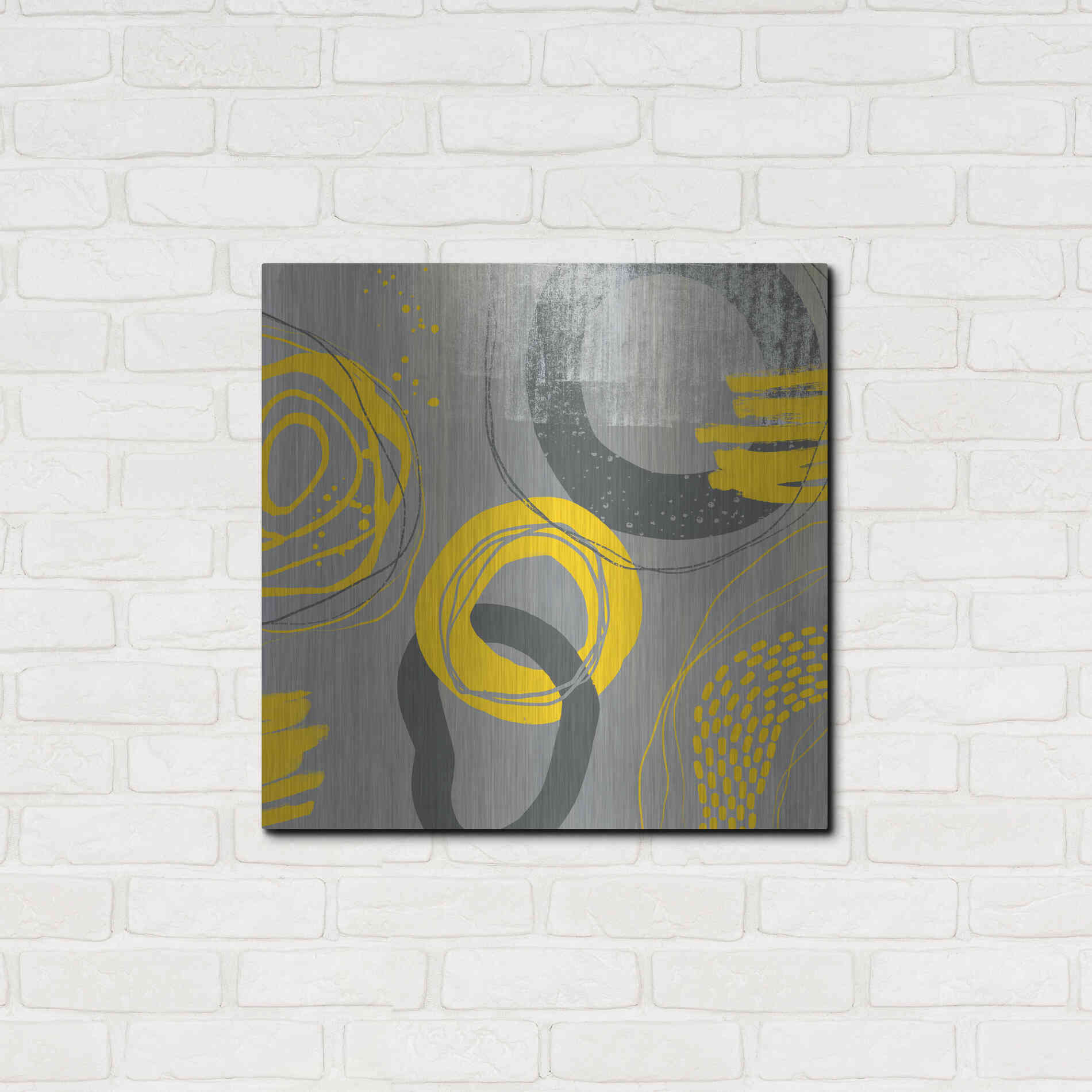 Luxe Metal Art 'Abstract Summer Fun' by Andrea Haase Metal Wall Art,24x24