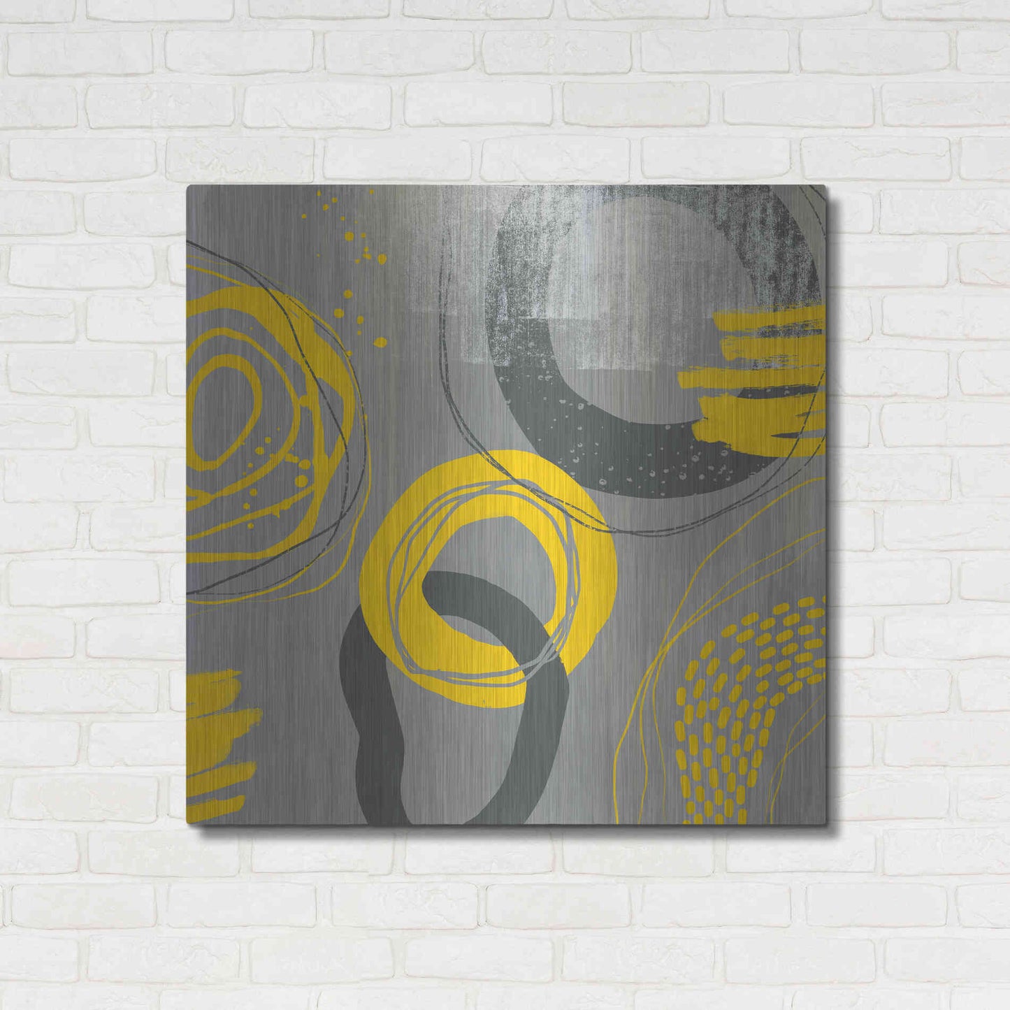Luxe Metal Art 'Abstract Summer Fun' by Andrea Haase Metal Wall Art,36x36