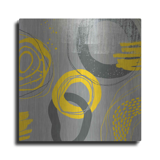 Luxe Metal Art 'Abstract Summer Fun' by Andrea Haase Metal Wall Art