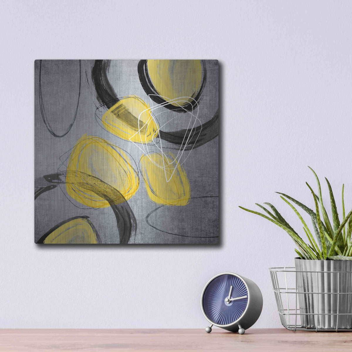 Luxe Metal Art 'Summer Adventure' by Andrea Haase Metal Wall Art,12x12