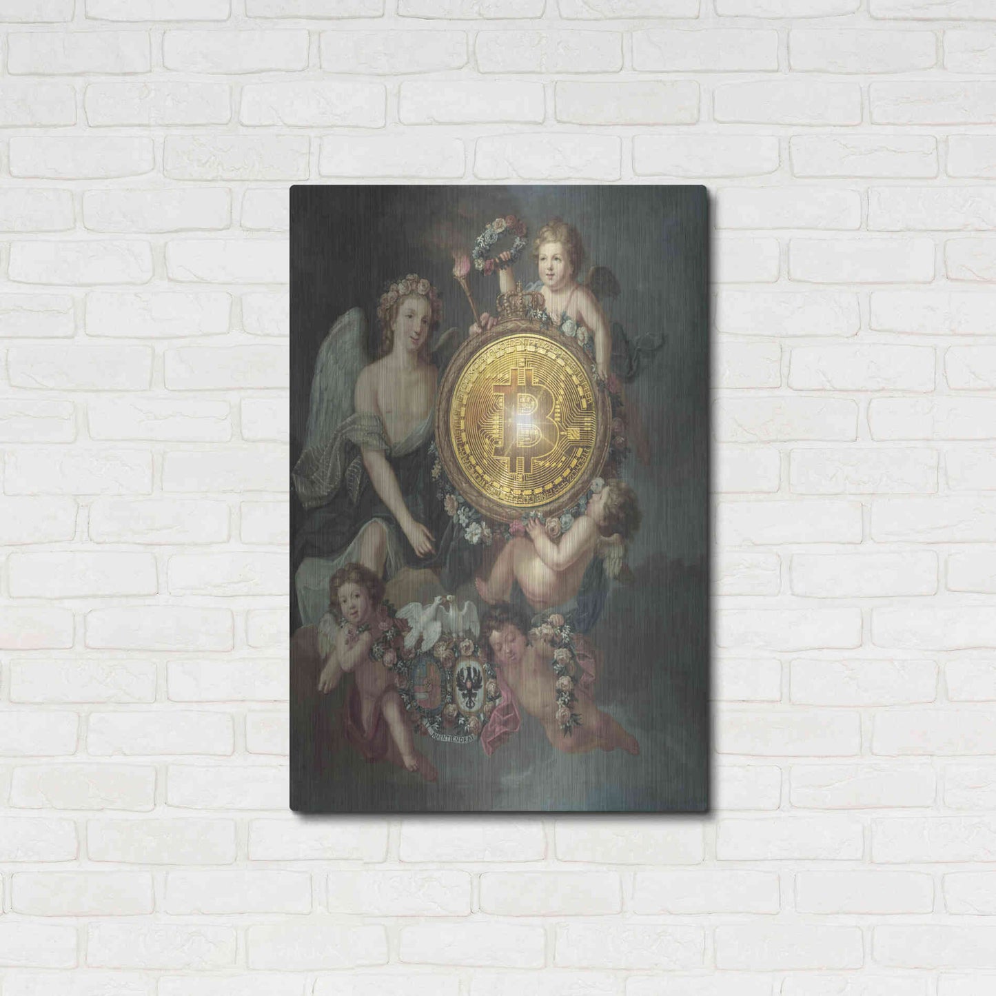 Luxe Metal Art 'History Meets Future IV' by Andrea Haase Metal Wall Art,24x36