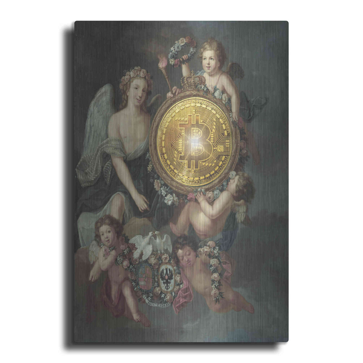 Luxe Metal Art 'History Meets Future IV' by Andrea Haase Metal Wall Art