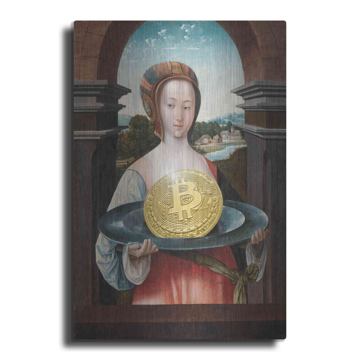 Luxe Metal Art 'History Meets Future VI' by Andrea Haase Metal Wall Art