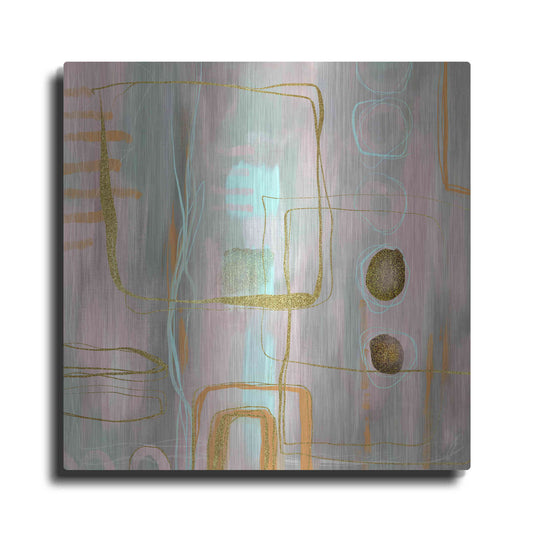 Luxe Metal Art 'Faded Elegance' by Andrea Haase Metal Wall Art