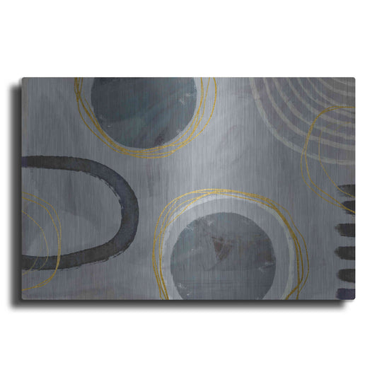 Luxe Metal Art 'Golden Line Intention' by Andrea Haase Metal Wall Art