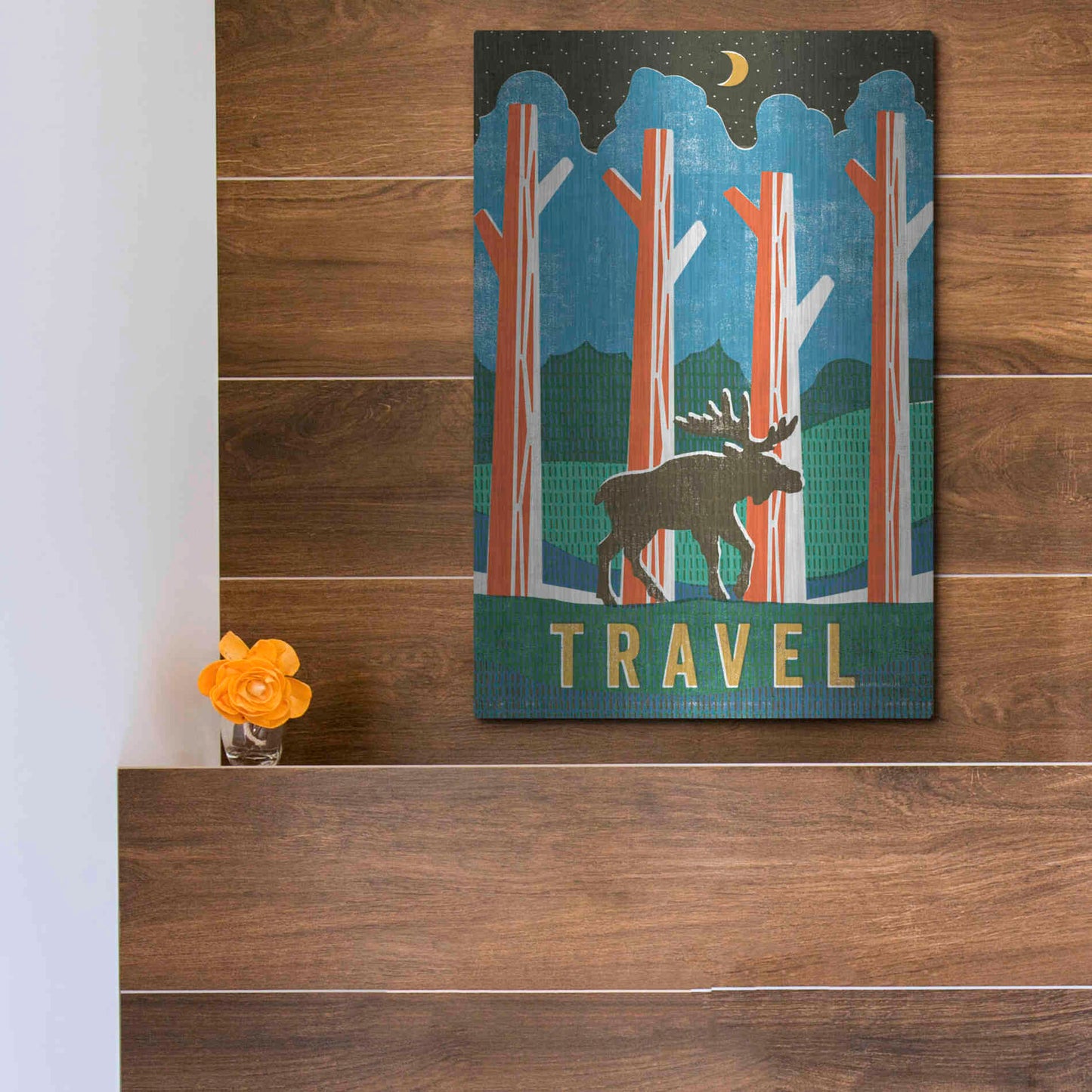 Luxe Metal Art 'Big Sky III' by Michael Mullan, Metal Wall Art,12x16