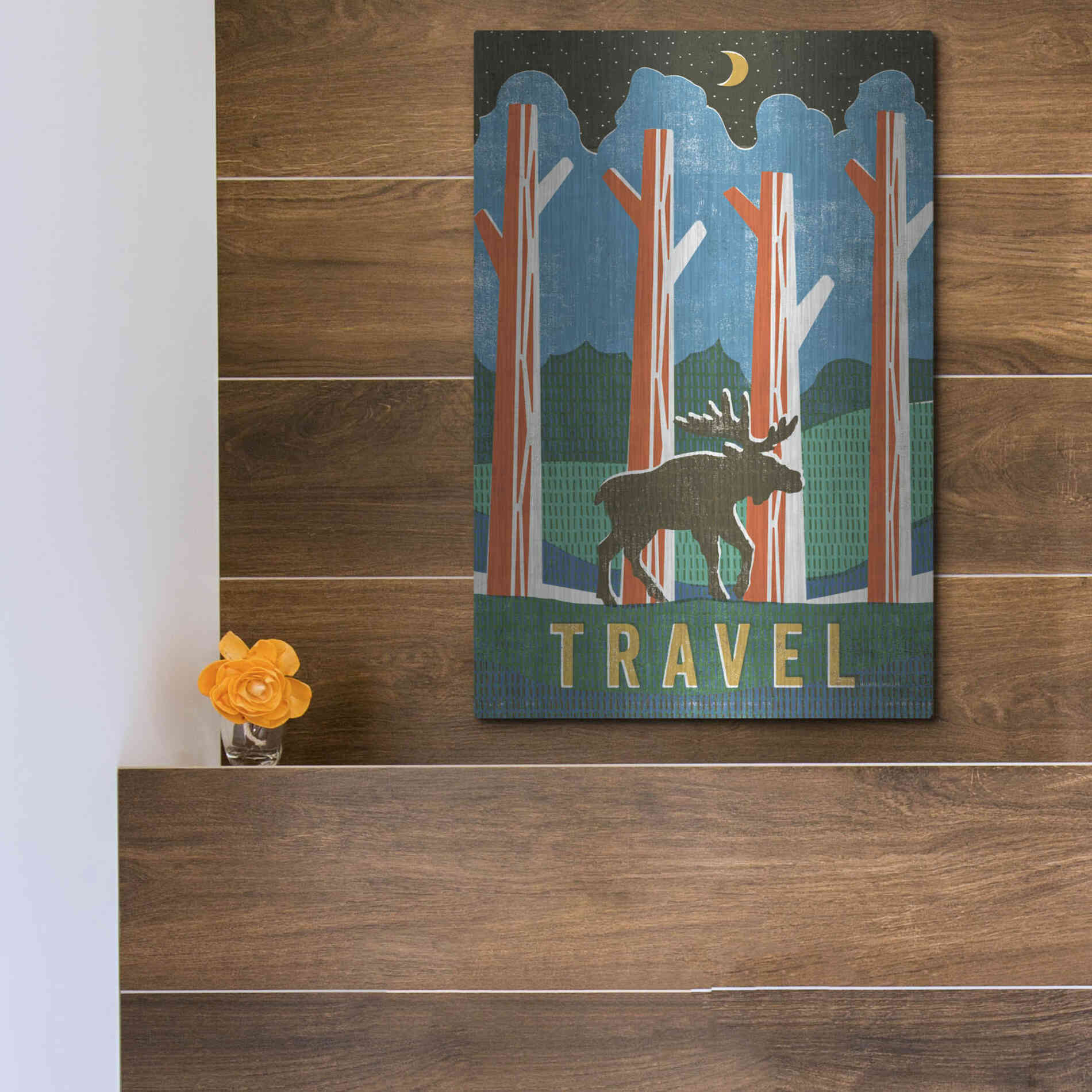 Luxe Metal Art 'Big Sky III' by Michael Mullan, Metal Wall Art,12x16