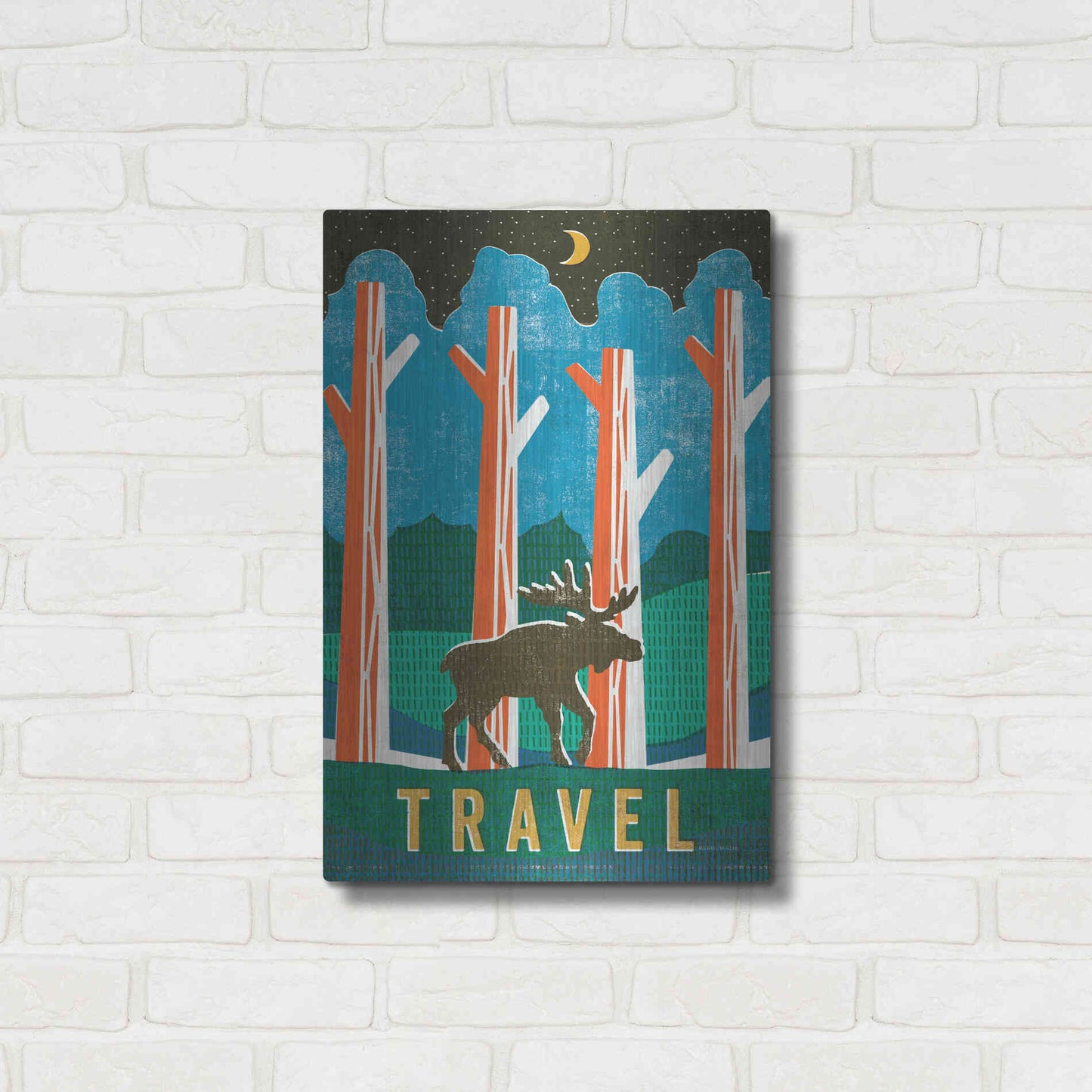 Luxe Metal Art 'Big Sky III' by Michael Mullan, Metal Wall Art,16x24