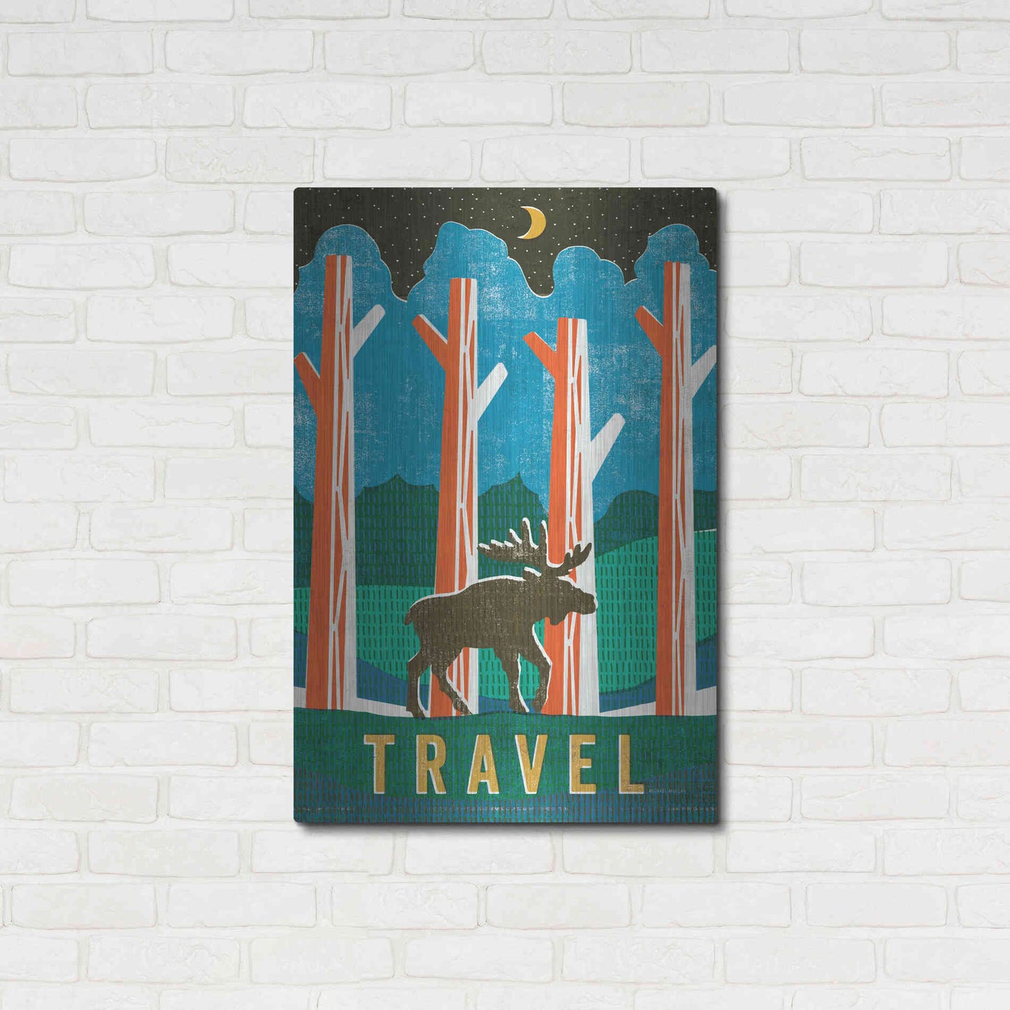 Luxe Metal Art 'Big Sky III' by Michael Mullan, Metal Wall Art,24x36