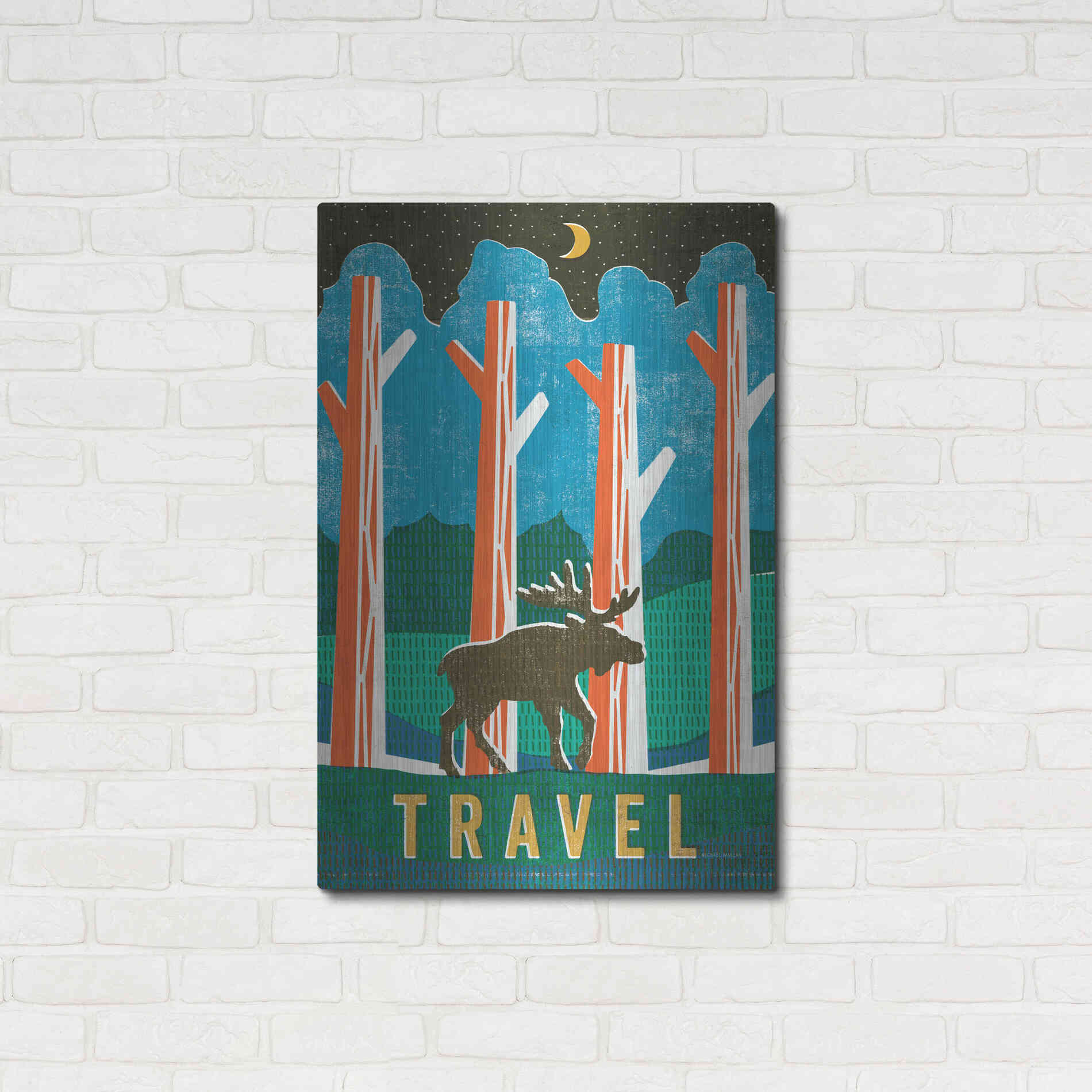 Luxe Metal Art 'Big Sky III' by Michael Mullan, Metal Wall Art,24x36