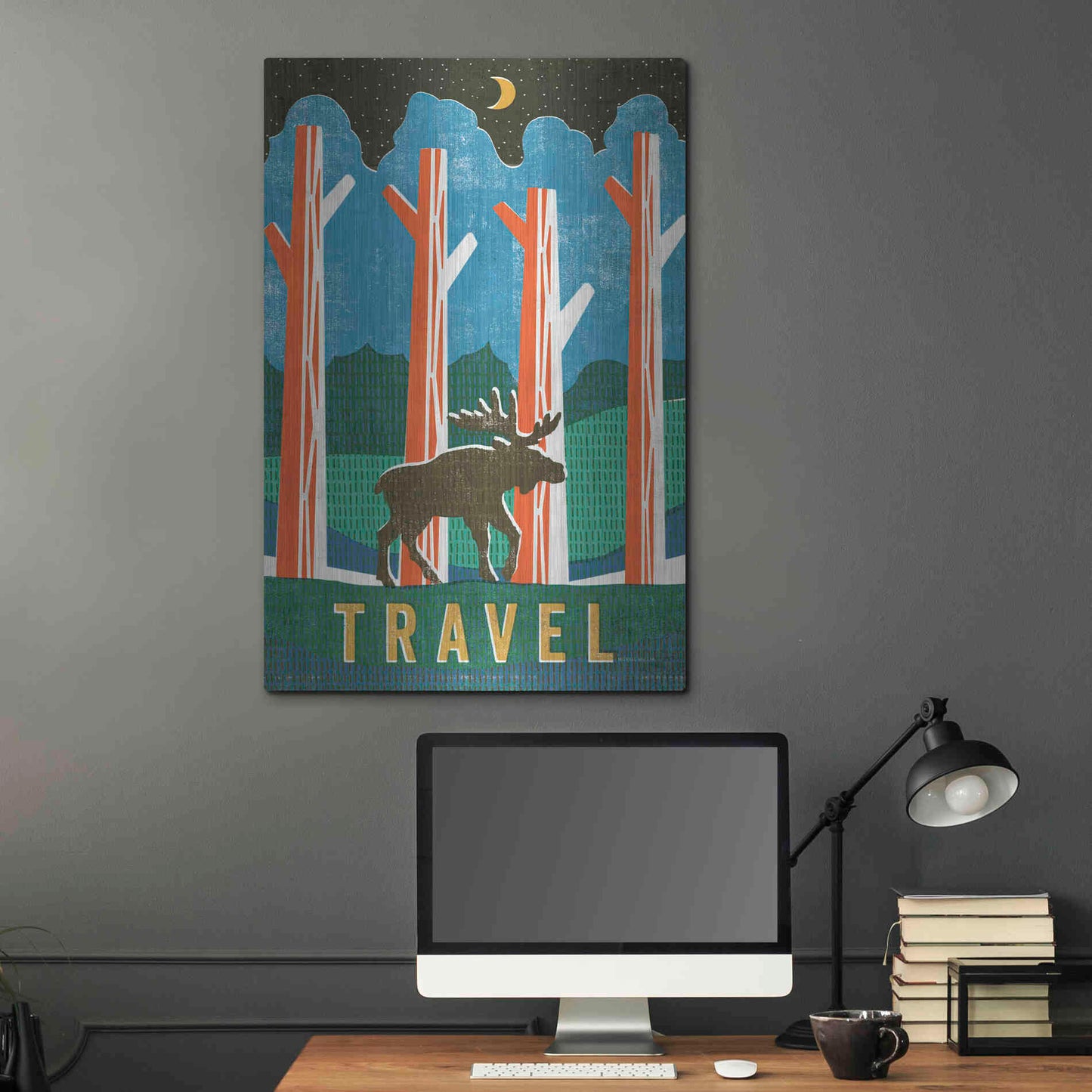 Luxe Metal Art 'Big Sky III' by Michael Mullan, Metal Wall Art,24x36