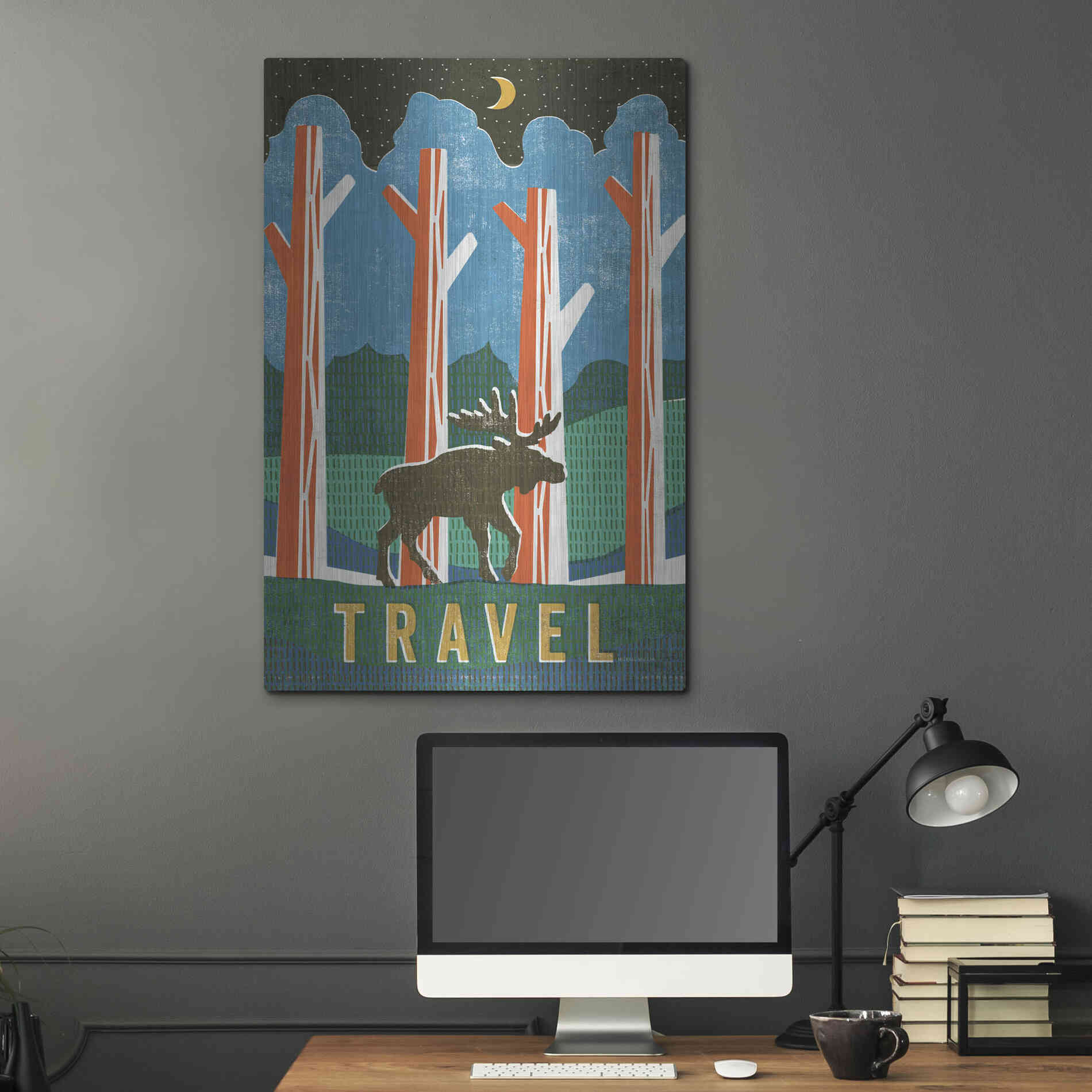 Luxe Metal Art 'Big Sky III' by Michael Mullan, Metal Wall Art,24x36