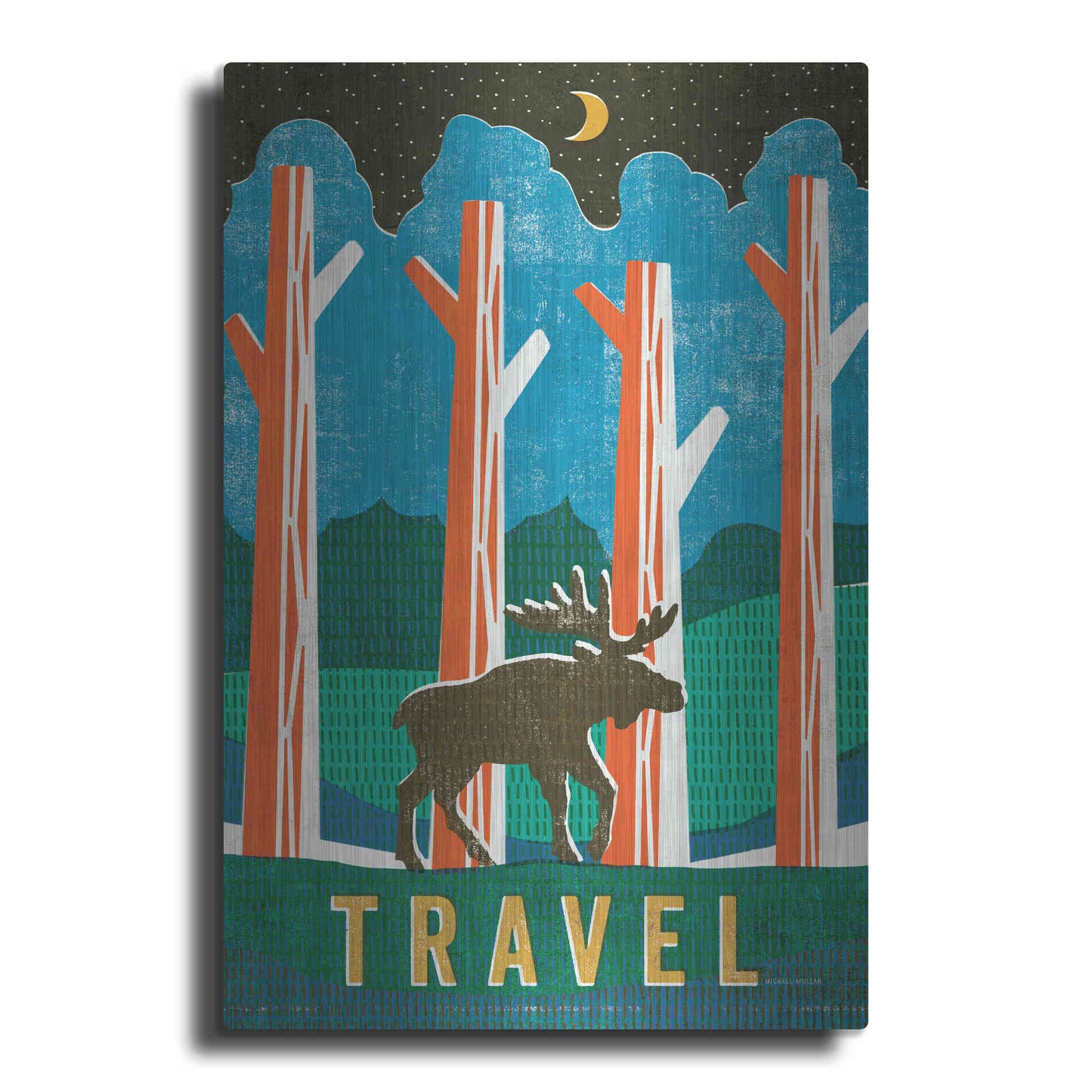 Luxe Metal Art 'Big Sky III' by Michael Mullan, Metal Wall Art