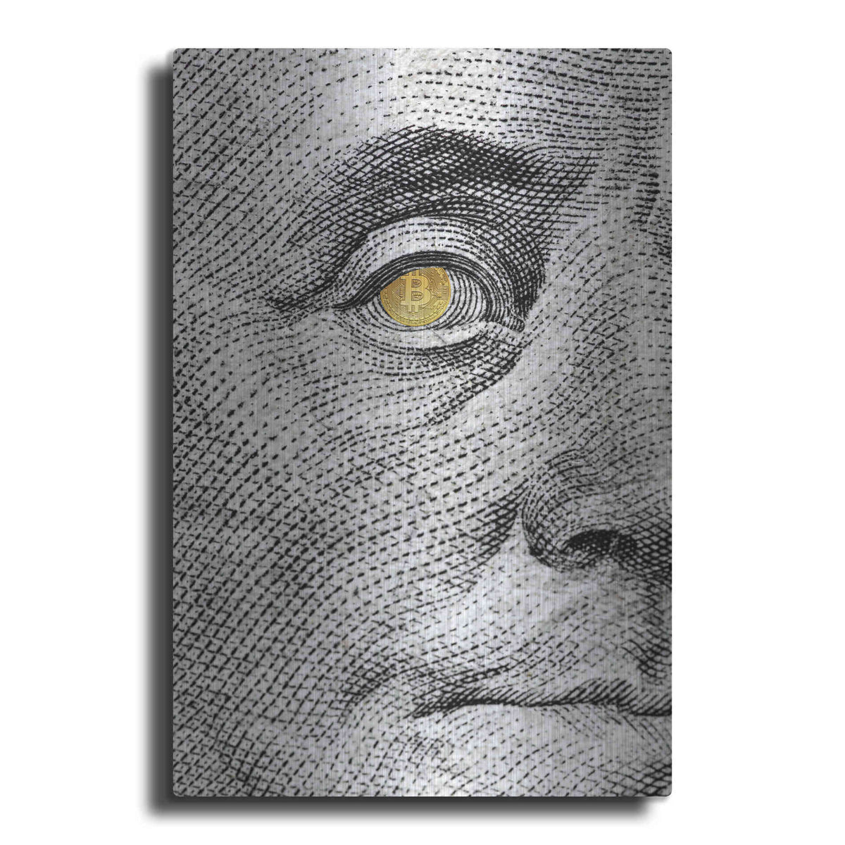Luxe Metal Art 'Money Rules The World' by Andrea Haase Metal Wall Art