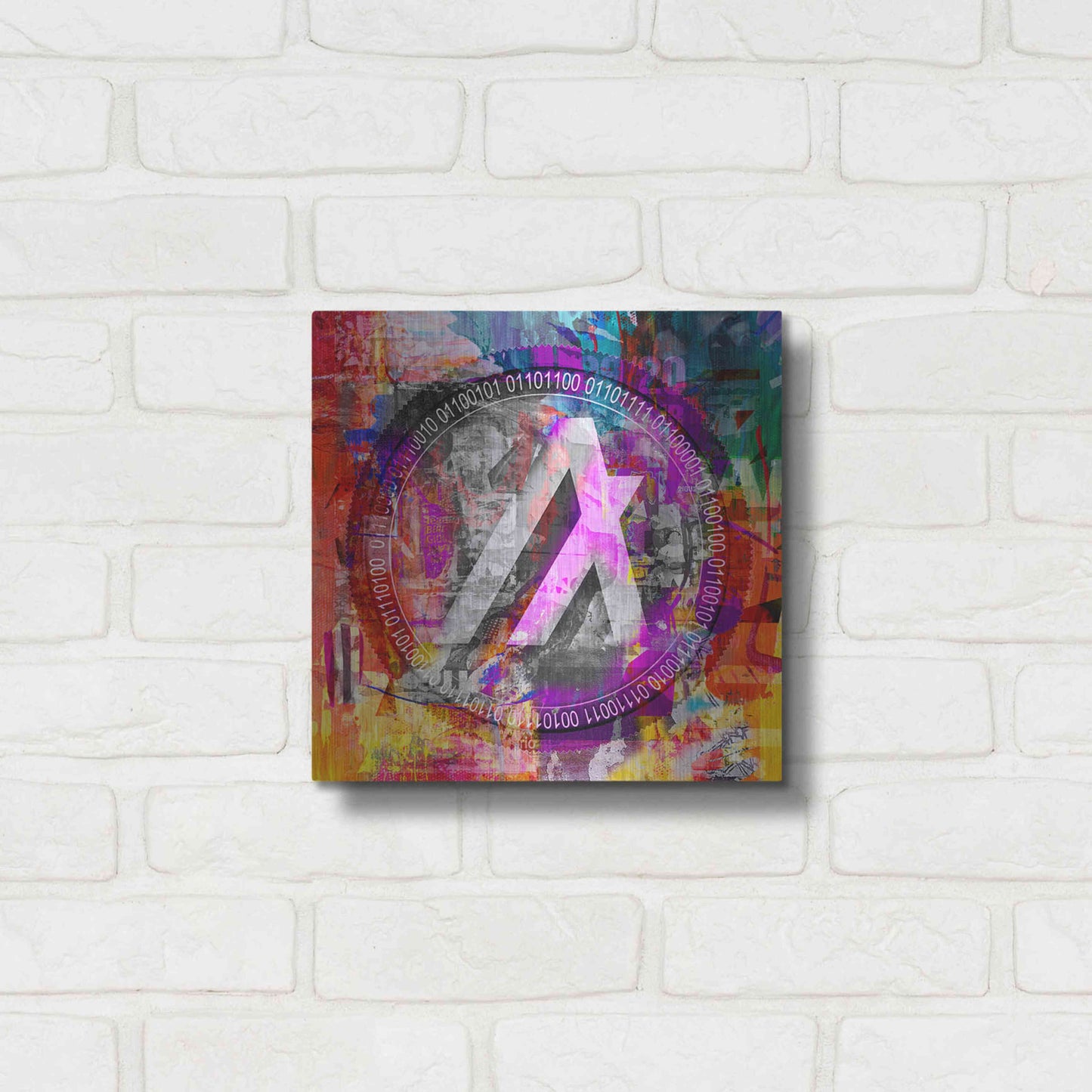 Luxe Metal Art 'Algo Algorand Crypto In Color' by Luxe Metal Art Portfolio, Metal Wall Art,12x12