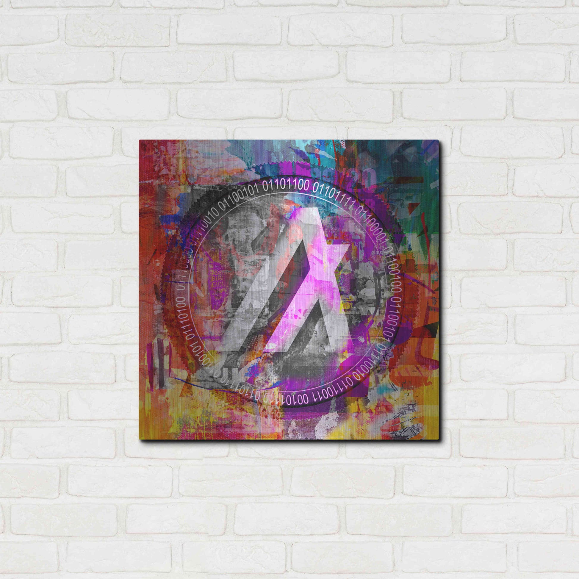 Luxe Metal Art 'Algo Algorand Crypto In Color' by Luxe Metal Art Portfolio, Metal Wall Art,24x24