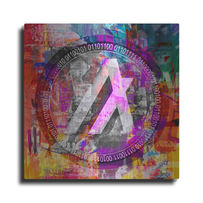 Luxe Metal Art 'Algo Algorand Crypto In Color' by Luxe Metal Art Portfolio, Metal Wall Art