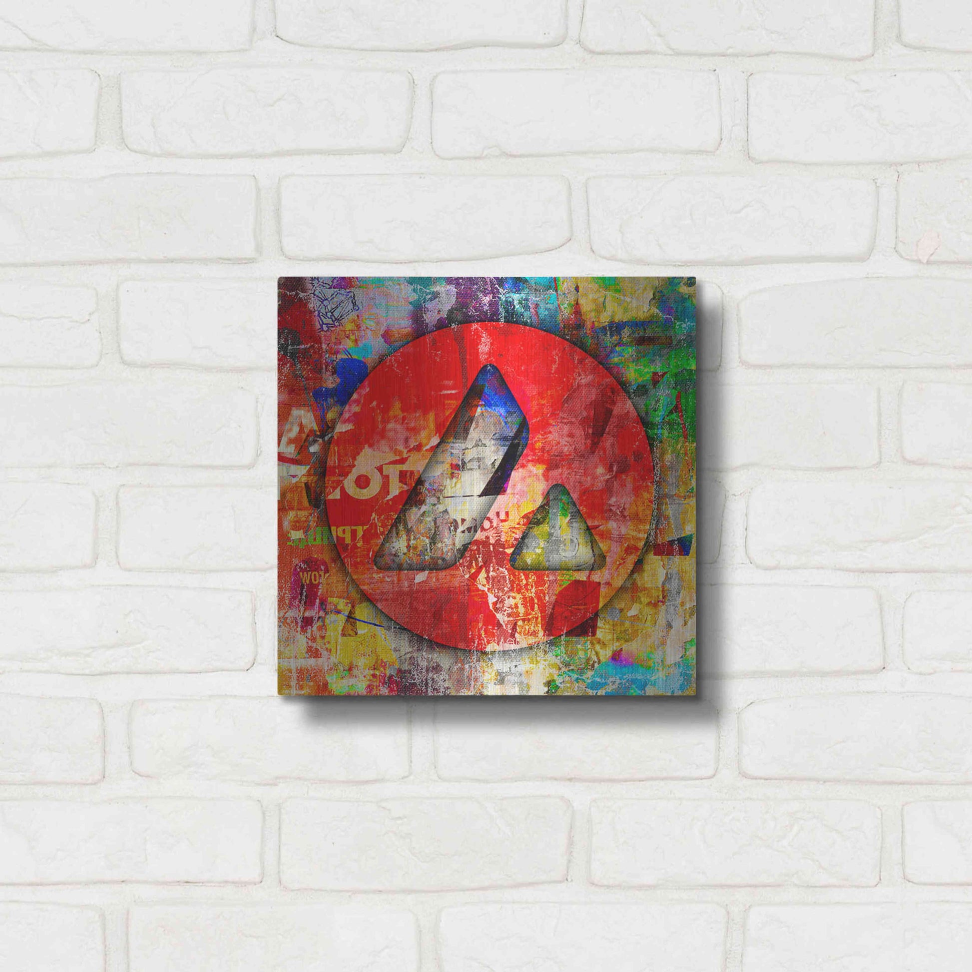 Luxe Metal Art 'Avax Avalanche Crypto In Color' by Luxe Metal Art Portfolio, Metal Wall Art,12x12