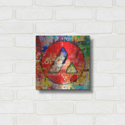 Luxe Metal Art 'Avax Avalanche Crypto In Color' by Luxe Metal Art Portfolio, Metal Wall Art,12x12