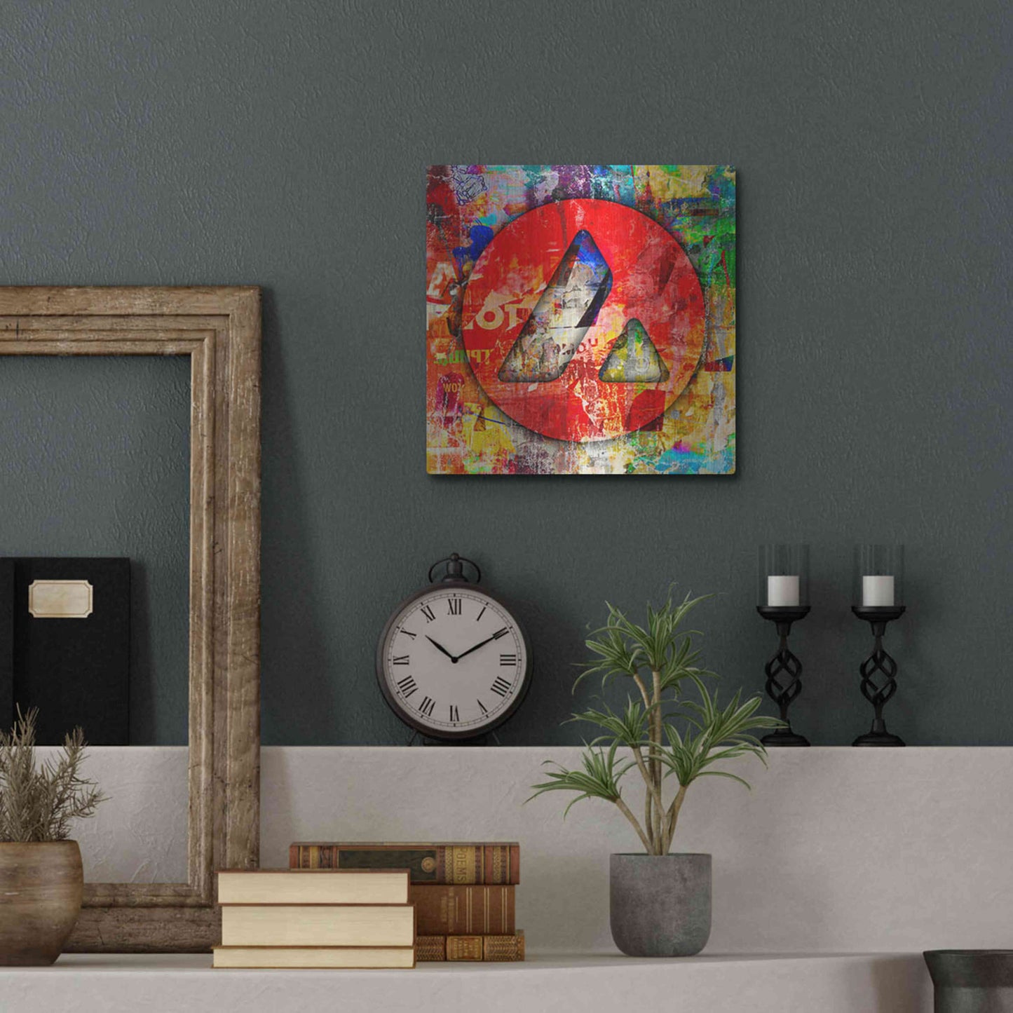 Luxe Metal Art 'Avax Avalanche Crypto In Color' by Luxe Metal Art Portfolio, Metal Wall Art,12x12