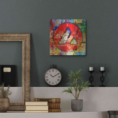 Luxe Metal Art 'Avax Avalanche Crypto In Color' by Luxe Metal Art Portfolio, Metal Wall Art,12x12